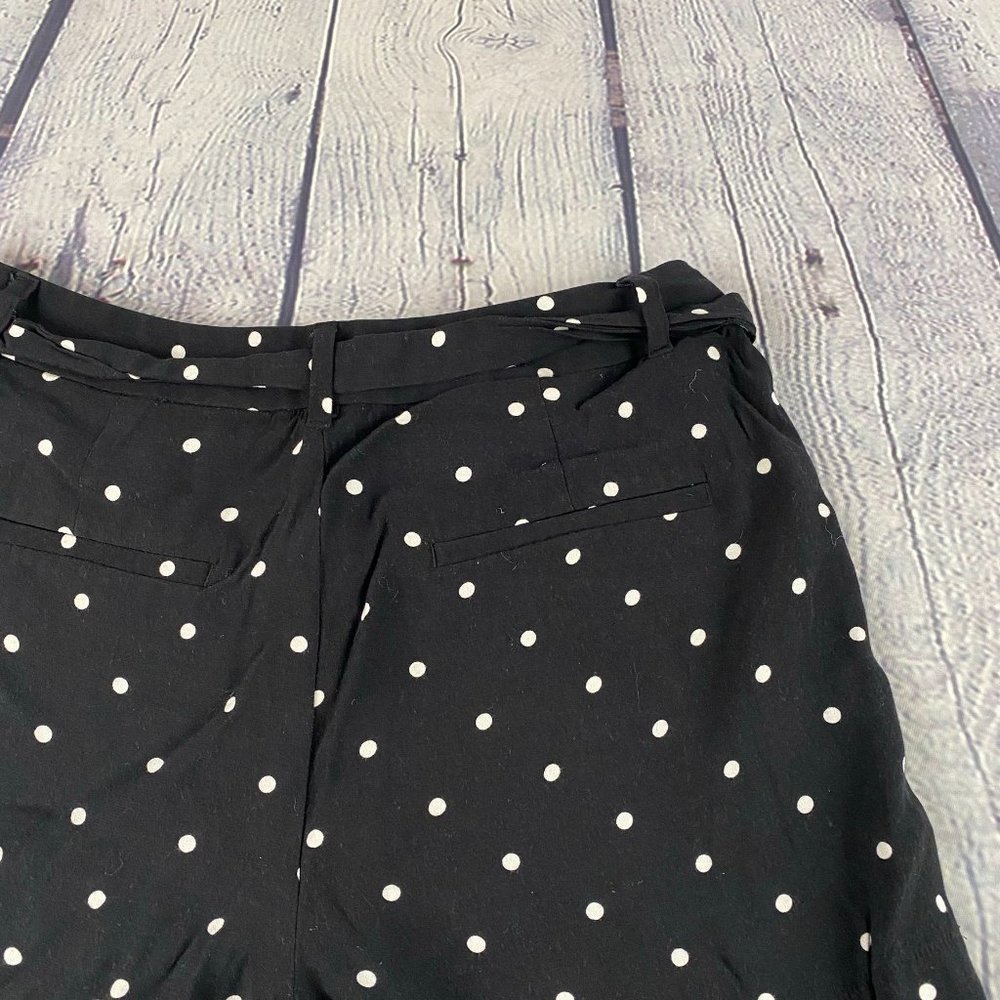 Loft Dotted Crepe Tie Waist Casual Shorts - Picture 9 of 9